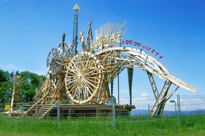 Bernhard Luginbühl, expo 02, gegenexpo mont vuilly, signal, kunst, fotohaefeli