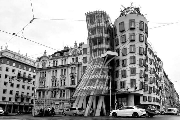 Vlado Milunić, praha, fotohaefeli, prag, tanzendes haus, the dancing house, architekt, architekturfotografie